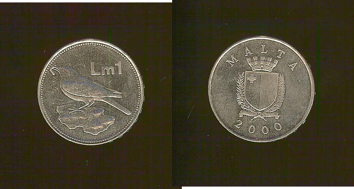 Malta 1 lira 2000 BU